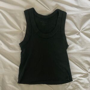 Dark Green Brandy Melville Women's Tank Top